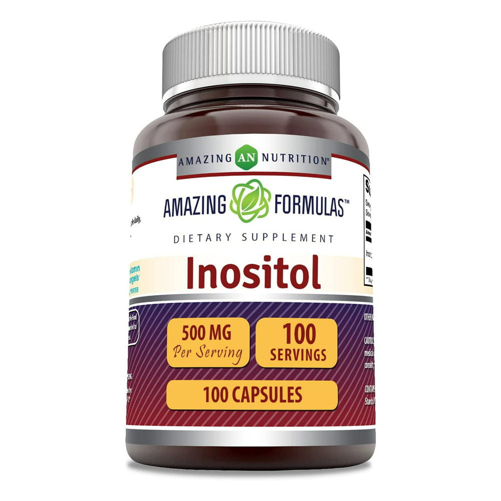 Amazing Nutrition Amazing Formulas Inositol Capsules 500 Mg, 100 Ea